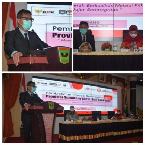 WEBINAR NASIONAL PEMBEKALAN PILKADA BERINTEGRITAS 2020 WILAYAH PROVINSI SUMATERA BARAT, BALI DAN PAPUA