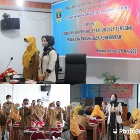 PKS DI ITPROV SUMBAR, GUNA TINGKATKAN PEMAHAMAN PERPRES 12/21 TENTANG PBJ.