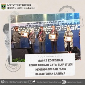 RAPAT KOORDINASI PEMUTAKHIRAN DATA TLHP ITJEN KEMENDAGRI DAN ITJEN KEMENTERIAN TEKNIS LAINNYA