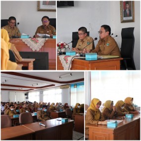 RAPAT PEMBAHASAN KONSEP TEMUAN BPK HASIL PEMERIKSAAN LKPD TA 2021