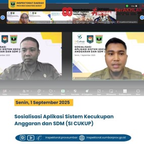 SOSIALISASI APLIKASI SISTEM KECUKUPAN ANGGARAN DAN SDM (SI CUKUP)