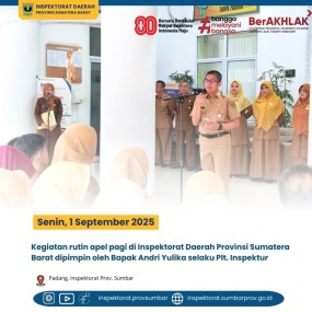 APEL PAGI DI LINGKUNGAN INSPEKTORAT DAERAH PROVINSI SUMATERA BARAT
