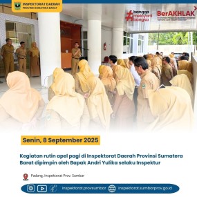 APEL PAGI DI LINGKUNGAN INSPEKTORAT DAERAH PROVINSI SUMATERA BARAT